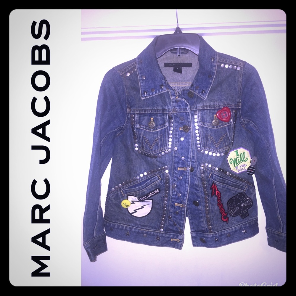 ♥️Marc Jacobs Studded Denim Jacket♥️ Size:Small